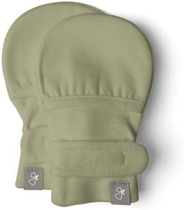 goumikids Viscose Made from Bamboo Cotton Stay-On Mitts, 3-6m Artichoke Mitts