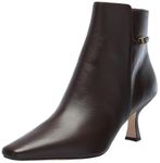 Coach Women's Rebecca Leather Bootie Ankle Boot, Maple, 6