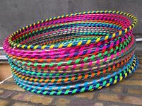 10x Spiral Glitter Kids/Adults Medium Hula Hoops DIA:55cm Sporting Good Fitness Hoola Hoop