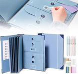 If i Die Binder, in case i Go Missing Binder, Document Organizer Folio, Important Document Organizer Binder,2024 New Important Document Organizer, School Office Supplies (Blue)