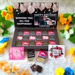 Expelite Personalized Birthday Chocolate Gifts for Boys - 18 pc Best Chocolates for Birthday With (Roasted DryFruits,Cranberry Filling,Paan Filling,Butterscotch FillingMix Fruits Flaver)