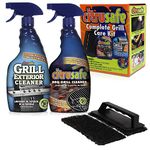 Bryson Industries Grill Cleaning Kit - BBQ Grid and Grill Grate Cleanser, Exterior Cleaner, and Scrubber by Citrusafe (16 oz Each)