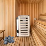 Electric Sauna Heater, 3.6KW Stainless Steel Sauna Stove for Home, Hotel, Spa, Shower, Bath with Internal Control