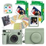 Clikoze Instant Camera Bundle with Fujifilm Wide 400 Camera, Case, 40 Shot Film, Album, Filters, Frame and Stickers