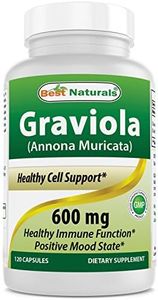 Best Naturals Graviola Capsules Annona Muricata, 600 mg, 120 Count