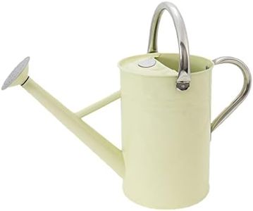 Kent & Stowe 4.5L Metal Watering Can in Vintage Cream, Rust-Resistant Galvanised Watering Can with Handle and Detachable Rose, Classic All Year Round Garden Tools Made from Steel