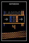 lando Norris Notebook: box box box /F1 Journal 120 blank lined pages