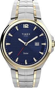 Timex Solar - Reloj para hombre de 43mm de acero inoxidable TW2V39700