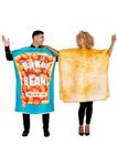 ORION COSTUMES Unisex Adult Beans and Toast Couples Funny Food Fancy Dress Costume