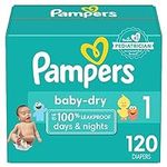 Pampers Baby Dry Diapers - Size 1, 