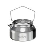 Fire-Maple Antarcti Portable 1.2 Liter Lightweight Stainless Steel Camping Kettle | Durable and Portable Camp Tea Pot | Ideal for Bushcraft and Outdoor Campfire Use