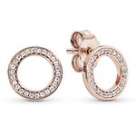 Pandora earrings 280585CZ Woman Pressure Forever Rose