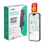 Onelap LocoShield™ 2025 Waterproof Wired GPS (with 12 Months 4G SIM Recharge) - IP67 GPS Tracker for Bike, Car, Scooty | Plug & Play | Remote Engine Lock Compatible & ON/Off Alert | 1 Year Mobile App