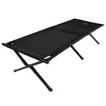 TETON Sports Camping Cot with Patented Pivot Arm - Folding Camping Cot for Car & Tent Camping - Durable Canvas Sleeping Cot - Portable Camping Accessory - 75.5" x 25" - Adventurer