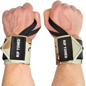 Rip Toned 18” Wrist Wraps - Wrist Straps for Weightlifting - Lift Better, Protect Wrist Pain - Adjustable, Durable, Machine Washable - Wrist Brace for Weightlifting - USPA Endorsed for Men & Women