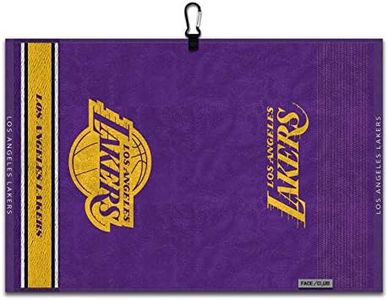 Team Effort LA Lakers Face/Club Jacquard Golf Towel 16" x 24"