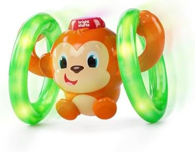 Bright Starts Roll & Glow Scimmia gattonante con luci e suoni per bambini dai 6 mesi in su