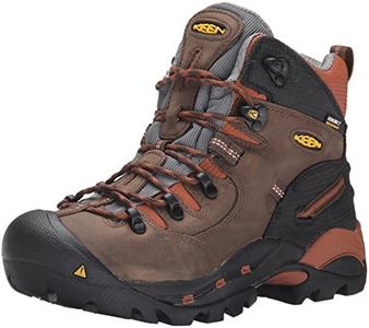 KEEN Utility Men's Pittsburgh 6" Soft Toe Waterproof Work Boots, Cascade Brown/Bombay Brown, 11