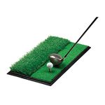 Golfoy Nylon Grass Dual Surface Golf Practice/Hitting Mat, Green