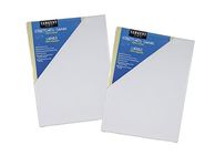 Sargent Art 18 x 24 Inch Stretched Canvas, Pack of 2 Pieces, Blank White Canvases, Double Acrylic Titanium Priming, Perfect for Acrylic, Oil, and Art Projects, Acrylic Pouring & Wet Media