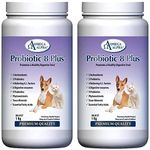 Probiotic 8 Plus Pet Probiotics | Enzymes & Fiber for Digestion | Natural Herbal Digestive Supplement |Reduces Indigestion | Specially for Cat & Dogs-1kg, Omega Alpha - Pack Option (Two Packs)