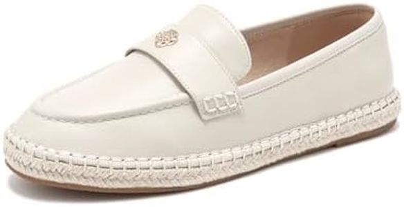 BEAU TODAY Loafers for Women, Classic Womens Penny Loafers, Casual Slip-on Leather Loafers Women, Breathable Lightweight Handmade Work Flats for Women, Beige, 8