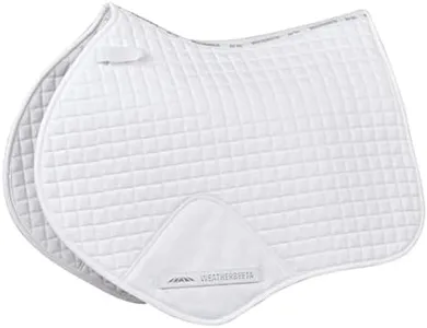 Weatherbeeta Prime Jump Shaped Saddle Pad, White, Full