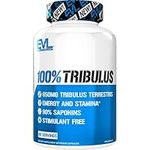 Evlution Nutrition Tribulus Terrestris for Men - Maximum Potency 90% Saponins Pure Tribulus for Men Stimulant Free Supplement for Men Traditionally Used for Virility & Vitality - Vegan & Gluten Free