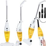 Youyijia 2-in-1 Upright Handheld Vacuum Cleaner - 1000W Corded Stick Vacuum with HEPA Filter for Efficient Cleaning - Lightweight & Versatile, Yellow