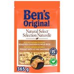 BEN'S ORIGINAL NATURAL SELECT Roasted Chicken Flavour & Wild Rice Side Dish, 365g pouch