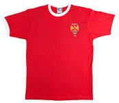 Manchester U. 1958 Retro Football T Shirt Embroidered Logo