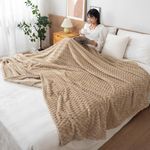 HOKIPO AC Blanket Double Bed Queen, 200x230 cm / 6.5x7.5 feet, Beige (NEW-4918-BGE)