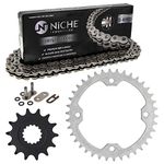 NICHE Drive Sprocket Chain Combo for Yamaha Raptor 700 YFZ450R Front 14 Rear 38 Tooth 520V O-Ring 98 Links