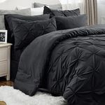 Bedsure Black Comforter Set Queen -