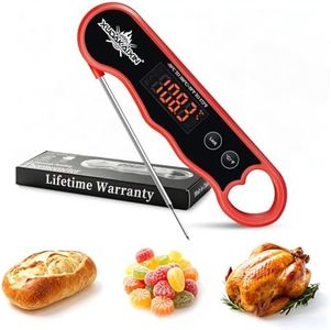 0.3s Fast Read Meat Thermometer – USB-C Rechargeable,Red