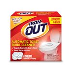 Summit Brands Super Iron Out AT46N Automatic Toilet Bowl Cleaner-7.6 oz (216g) / 6 Uses-Rust and Hard Water Stain Repellent Cleans with Each Flush-45 Days Per Tablet by Summit Brands