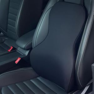 Universal Car Lumbar Support Pillow for Driver - Ergonomic Memory Foam Back Cushion for Driving Seat - Orthopedic Lower Back Pain Relief - Fits Cars, SUVs & Trucks