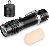 77outdoor EDC Small Rechargeable Flashlight, Sofirn SC18 1800 High Lumen Flashlight, Super Bright Pocket Light with Powerful SST-40 LED, Type C Charging Port，Magnetic Base Tail Cap and Diffuser