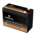 SLA Replacement Battery 12V 10AH AGM Battery- Sealed Lead Acid- Rechargeable & Maintenance Free- Chrome Battery