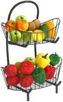 KKC Black 2 Tier Fruit Basket for K