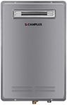 Propane Tankless Water Heater Outdoor, Camplux 5.28 GPM Instant Hot Gas Water Heater for 3-4 Persons Whole House, Gray