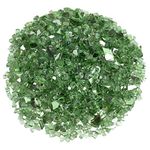 American Fireglass 10-Pound Reflective Fire Glass with Fireplace Glass and Fire Pit Glass, 1/4-Inch, Evergreen