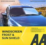 AA Windscreen Sun Shield and Frost Protection, Silver