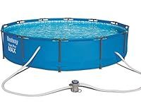 Bestway BW56416 Swimming Pool with Filter Pump, Steel Pro Max, 30 Inch Deep, 12 ft