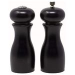 Olde Thompson 6" Caffe Wood Pepper Mill and Salt Shaker Set