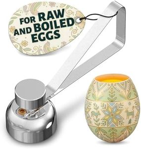 Egg Cracker Tool for Raw Eggs - Stainless Steel Egg Shell Opener Tool with Ergonomic Design, Adjustable Effort, Durable Build, Easy-to-Use for Soft-Boiled Eggs, Suited for Preparing Custards and Cakes