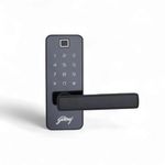 Godrej Smart Lock I Catus Touch Pro I Digital Lock for Main and Internal Wooden Door I 3 in 1 Access I Fingerprint I Pin Access I Mechanical Key I Black | 3 Years Warranty