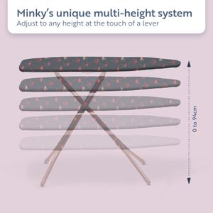 Flamingo Pink Large Ironing Board – Sturdy Laundry Accessory
