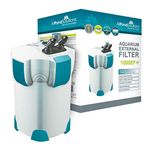 All Pond Solutions Aquarium External Fish Tank Filter 1000 Litre/ Hour Plus 9W UV Light Free Filter Media