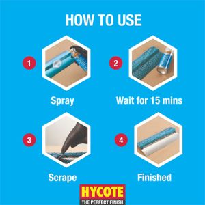 Hycote Paint Stripper Aerosol 400ml – Gel, Non-Chlorinated, Multi-Surface